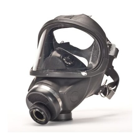 Msa Safety Ultravue Facepiece, Hycar, Black 457126